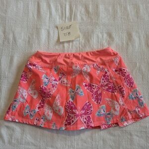 Gymboree Gymgo girls size 7/8 or Medium butterfly skirt with modesty shorts VGUC